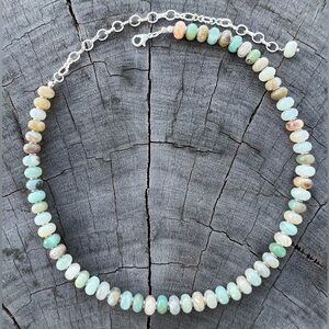 Natural Abacus stone necklace